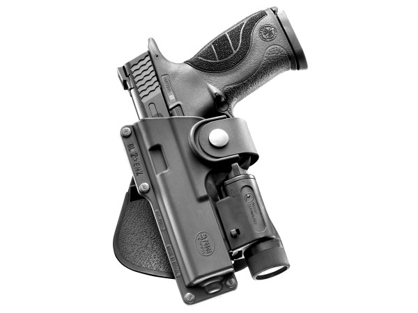 EM17 LH RT, rotačné puzdro s pádlom pre Glock 17 s taktickým svetlom, pre ľaváka
